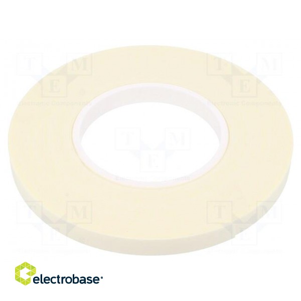 Tape: fixing | W: 12mm | L: 11m | Thk: 1mm | two-sided adhesive | white