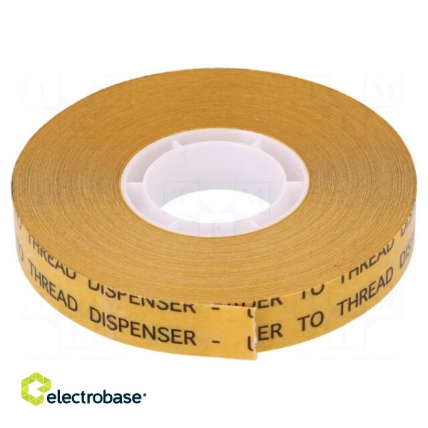 Tape: fixing | W: 12mm | L: 33m | Thk: 0.05mm | Resistance to: UV rays