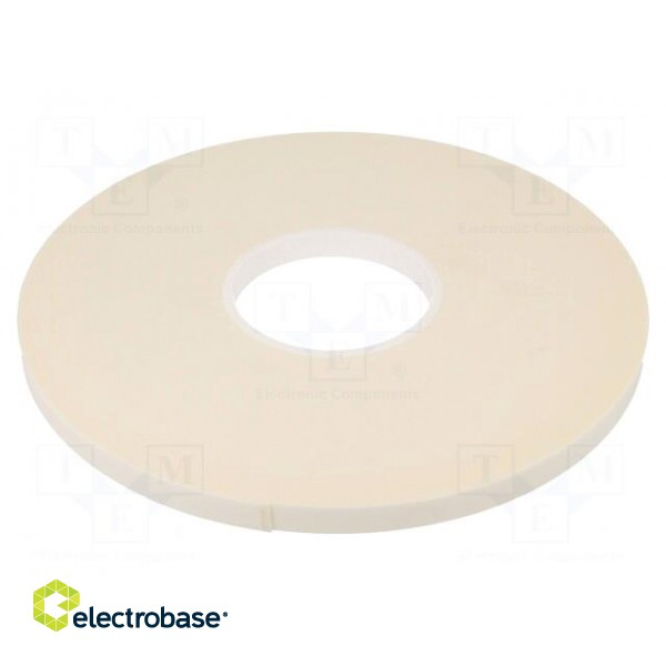 Tape: fixing | W: 12mm | L: 33m | Thk: 1mm | two-sided adhesive | white