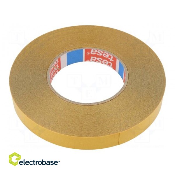 Tape: fixing | W: 19mm | L: 50000mm | Thk: 0.22mm | double-sided | 150% image 1
