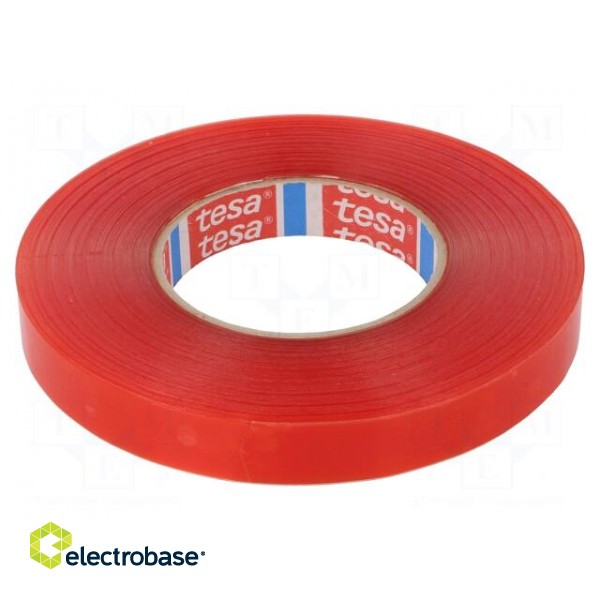 Tape: fixing | W: 19mm | L: 50m | Thk: 0.205mm | double-sided | 100°C | 50%