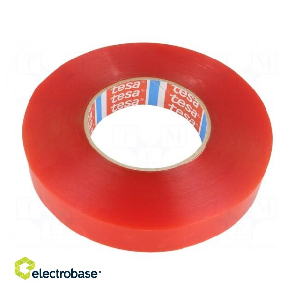 Tape: fixing | W: 25mm | L: 50m | Thk: 0.205mm | double-sided | max.100°C