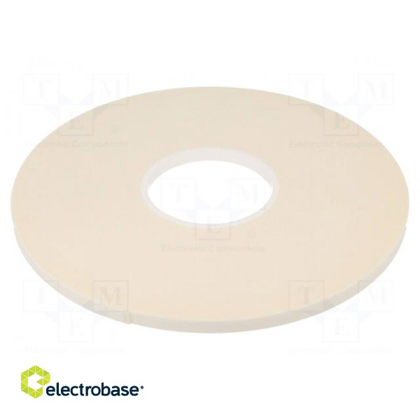 Tape: fixing | W: 9mm | L: 33m | Thk: 1mm | two-sided adhesive | white