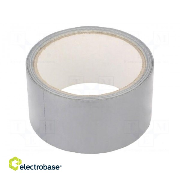 Tape: duct | W: 48mm | L: 10m | Thk: 0.14mm | silver | rubber | -10÷75°C