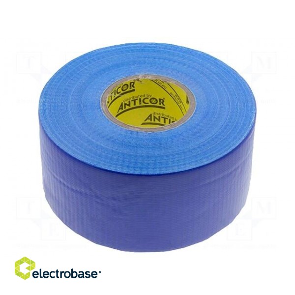 Tape: duct | W: 48mm | L: 25m | Thk: 0.25mm | blue | natural rubber | 15%