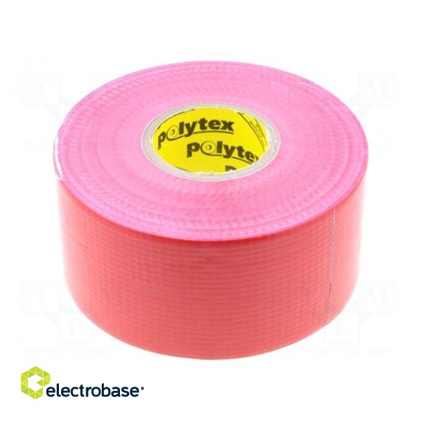 Tape: duct | W: 48mm | L: 25m | Thk: 0.25mm | red | natural rubber | 15%