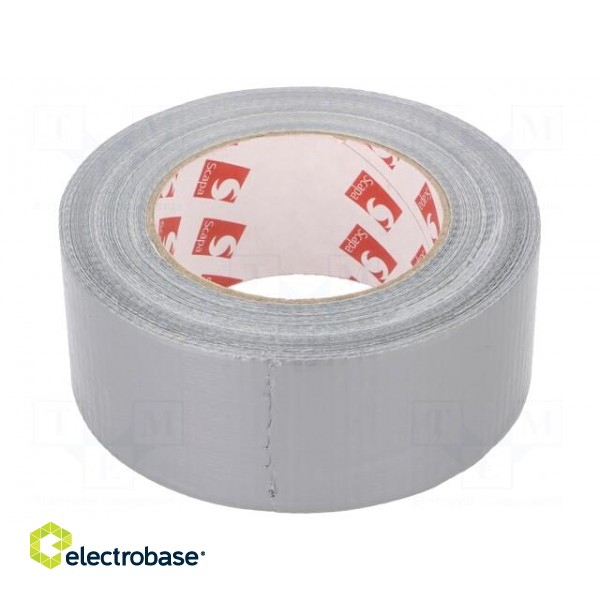 Tape: duct | W: 48mm | L: 50m | Thk: 0.14mm | silver | rubber | -10÷75°C
