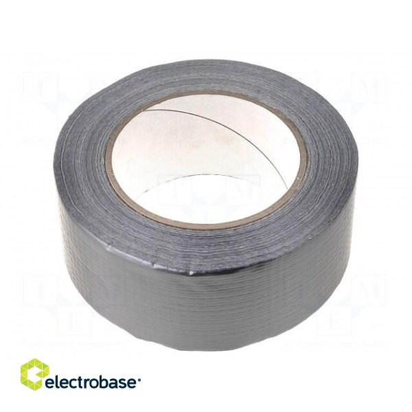 Tape: duct | W: 50mm | L: 50m | Thk: 0.2mm | silver | rubber | 0÷60°C | 5N/cm