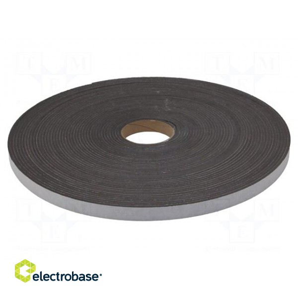 Tape: sealing | W: 20mm | L: 30m | Thk: 4mm | grey | rubber hot-melt | 130%