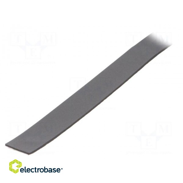 Tape: sealing | W: 30mm | L: 30m | Thk: 3mm | grey | rubber hot-melt | 130% image 1