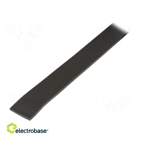 Tape: sealing | W: 40mm | L: 30m | Thk: 4mm | grey | rubber hot-melt | 130% image 1