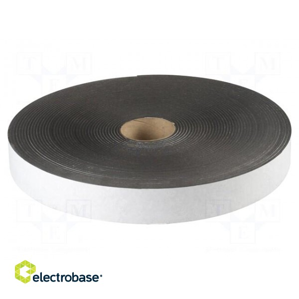 Tape: sealing | W: 40mm | L: 30m | Thk: 4mm | grey | rubber hot-melt | 130% image 2