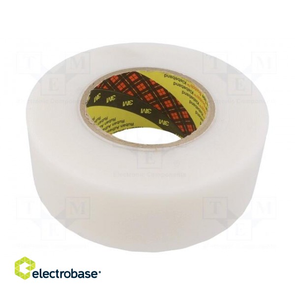 Tape: sealing | W: 50mm | L: 11m | Thk: 1mm | natural (transparent) | 400%