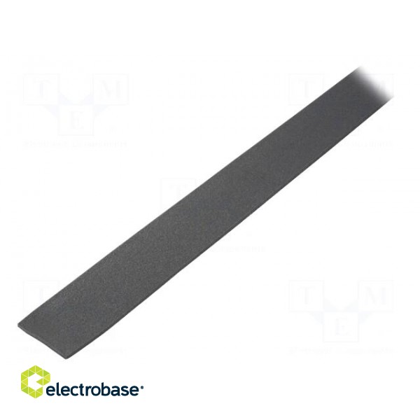 Tape: sealing | W: 50mm | L: 30m | Thk: 3mm | grey | rubber hot-melt | 130% image 1