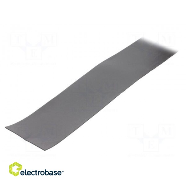 Tape: sealing | W: 95mm | L: 30m | Thk: 2mm | grey | rubber hot-melt | 130% image 1