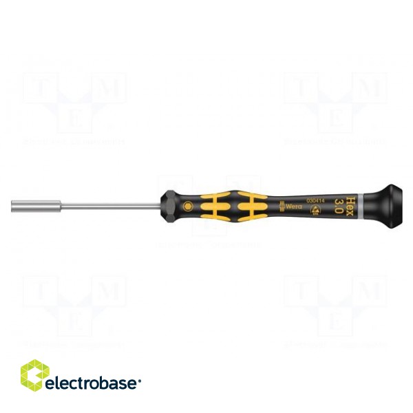Screwdriver | 6-angles socket | precision | ESD | Blade length: 60mm image 2