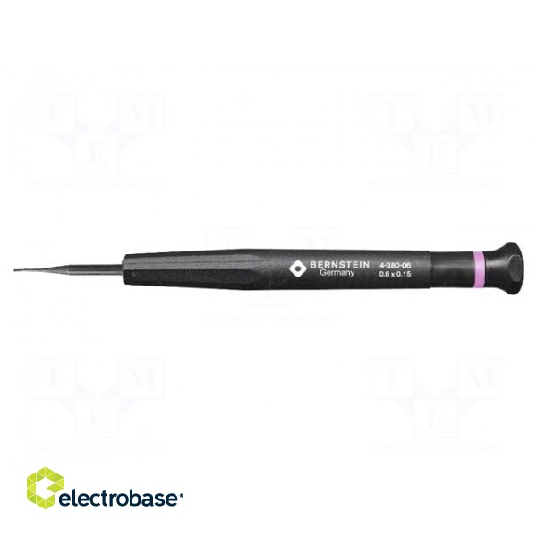 Screwdriver | slot | precision | 0,6x0,15mm | Blade length: 17mm