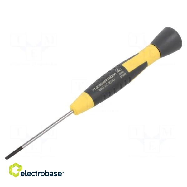 Screwdriver | slot | precision | 2,5x0,4mm | ESD | Blade length: 50mm фото 1