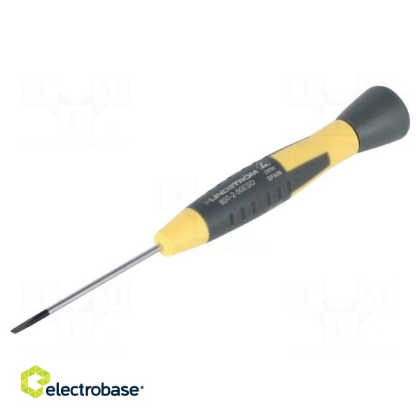 Screwdriver | slot | precision | 2,5x0,4mm | ESD | Blade length: 50mm paveikslėlis 2