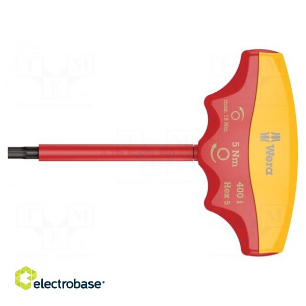 Screwdriver | dynamometric,insulated | Allen hex key | HEX 5mm image 2