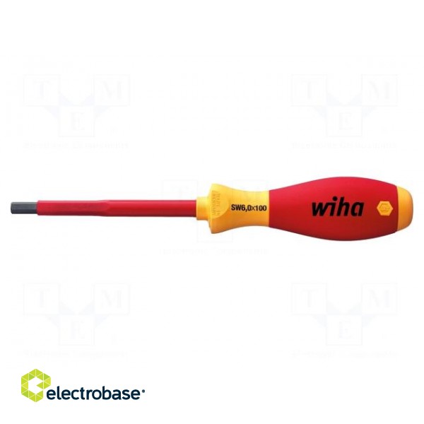 Screwdriver | insulated | hex key | HEX 2,5mm | Blade length: 75mm