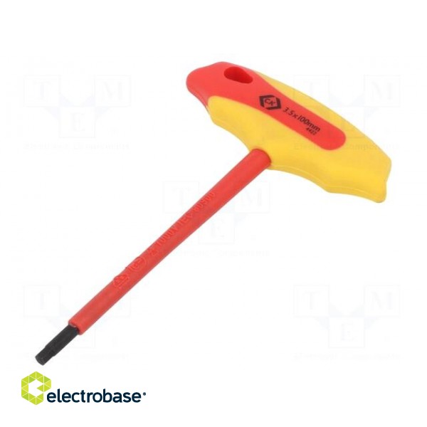 Screwdriver | insulated | hex key | HEX 3,5mm | Blade length: 100mm