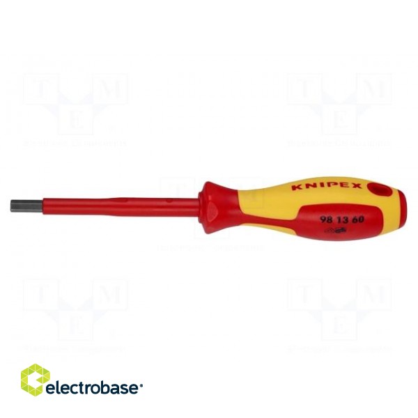 Screwdriver | insulated | hex key | HEX 6mm | Blade length: 100mm