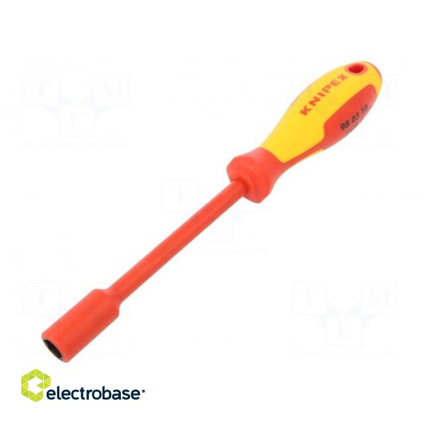 Screwdriver | insulated | 6-angles socket | HEX 10mm | 1kVAC | VDE