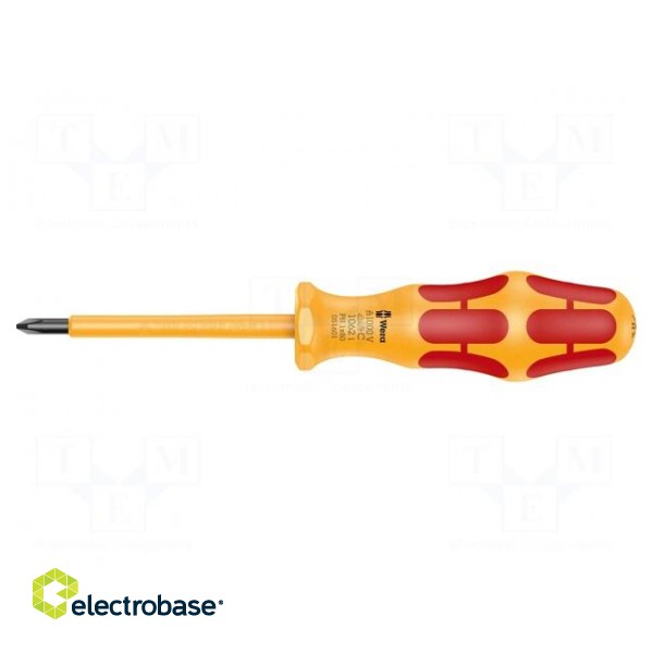 Screwdriver | insulated | Phillips | PH1 | Blade length: 80mm