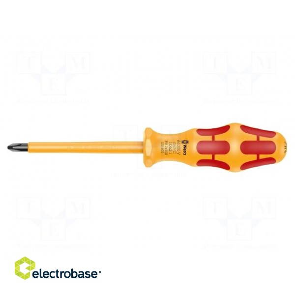 Screwdriver | insulated | Phillips | PH2 | Blade length: 100mm