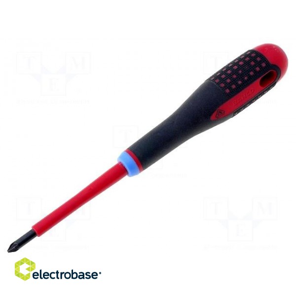 Screwdriver | insulated | Pozidriv® | PZ1 | Blade length: 80mm | 1kVAC