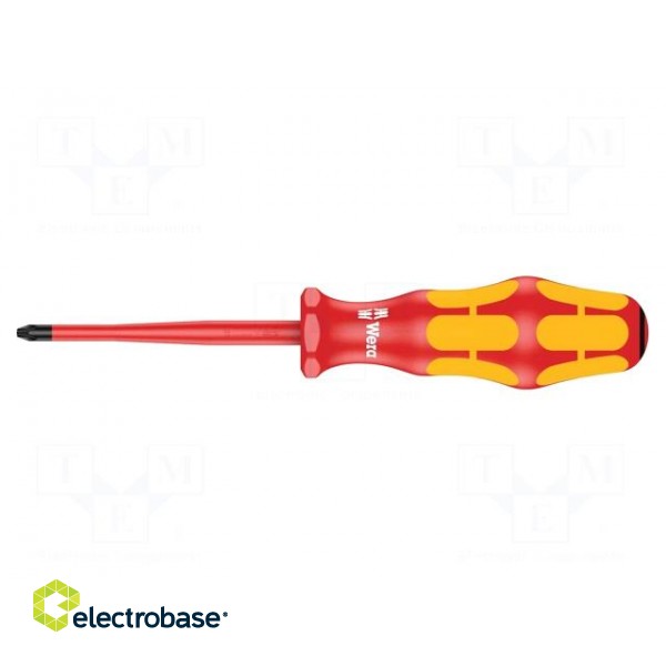 Screwdriver | insulated | Pozidriv® | PZ1 | Blade length: 80mm | 1kVAC image 2