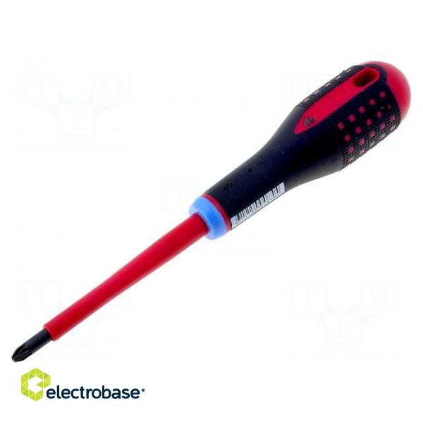 Screwdriver | insulated | Pozidriv® | PZ2 | Blade length: 100mm | 1kVAC