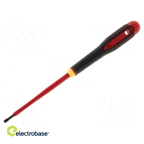 Screwdriver | insulated | slot | 3,5x0,6mm | Blade length: 100mm