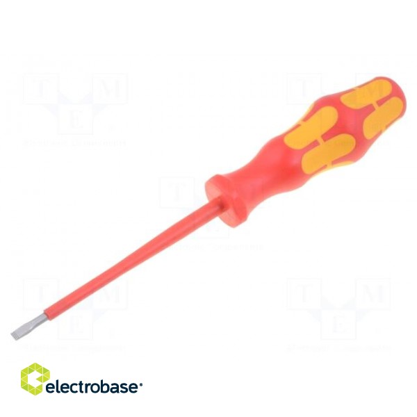 Screwdriver | insulated | slot | 4,0x0,8mm | Blade length: 100mm image 1