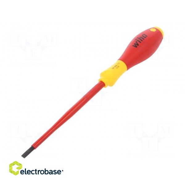 Screwdriver | insulated | slot | 4,5x1,0mm | Blade length: 125mm