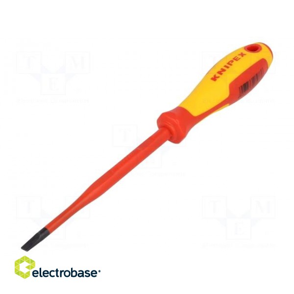 Screwdriver | insulated | slot | 5,5x1,0mm | Blade length: 125mm