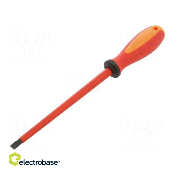 Screwdriver | insulated | slot | 8,0x1,2mm | Blade length: 175mm