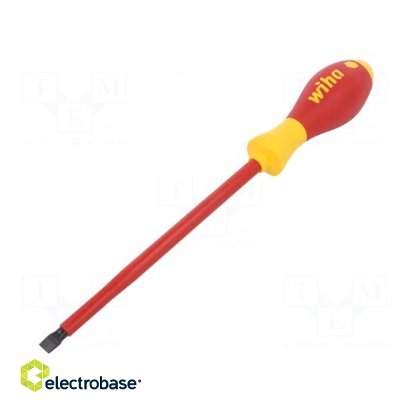 Screwdriver | insulated | slot | SL 8 | 175mm | SoftFinish® electric