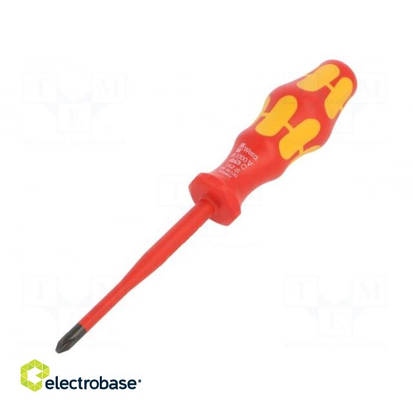Screwdriver | insulated,slim | Phillips | PH2 | Blade length: 100mm image 1