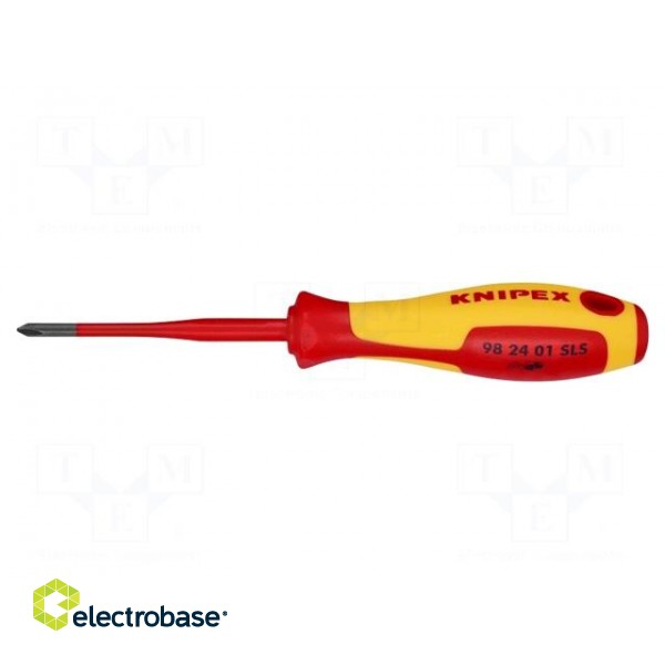 Screwdriver | insulated,slim | PlusMinus cross PH-type | SL/PH1