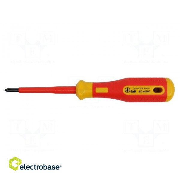 Screwdriver | insulated,slim | PlusMinus cross PH-type | SL/PH1