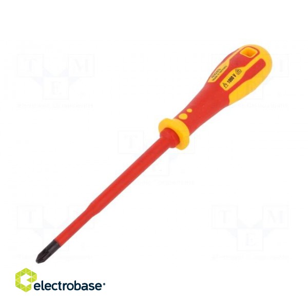 Screwdriver | insulated,slim | Pozidriv® | PZ2 | Blade length: 125mm