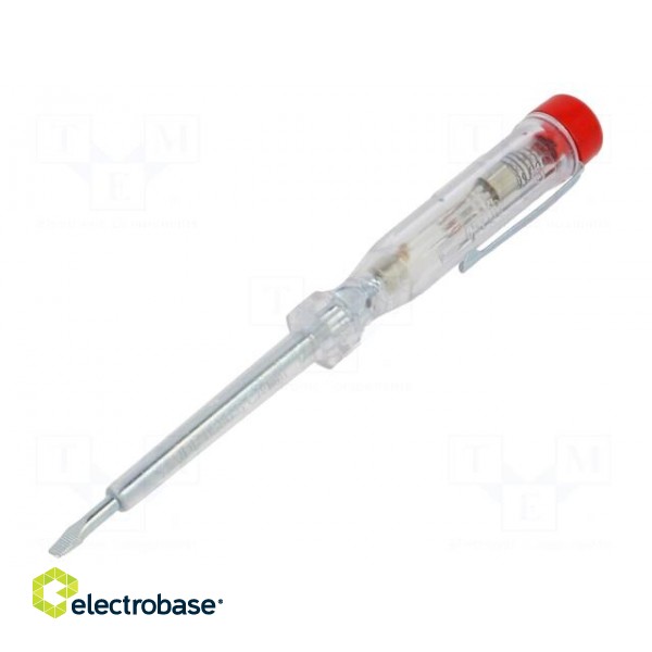 Tool: voltage tester | insulated | slot | Size: 3,0x0,7mm | 10pcs.