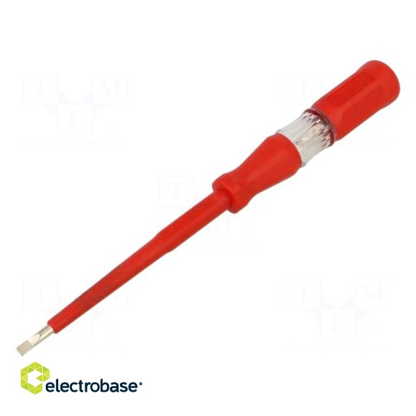 Voltage tester | insulated | slot | 3,5x0,6mm | Blade length: 90mm