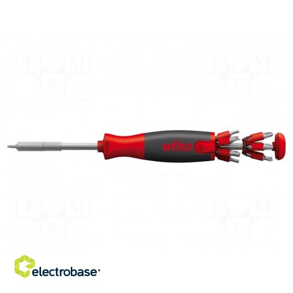 Kit: screwdriver | 13pcs | with bit magazine