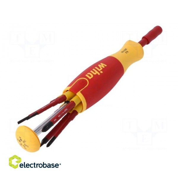 Kit: screwdrivers | Pcs: 6 | insulated | 1kVAC | Phillips,slot image 2