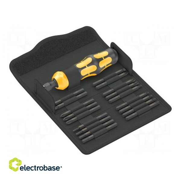 Kit: screwdriver | for impact,impact | case | 19pcs.