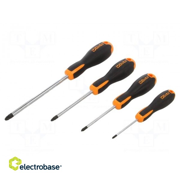 Kit: screwdrivers | clutch,Pozidriv® | Size: PZ0,PZ1,PZ2,PZ3 | 4pcs.