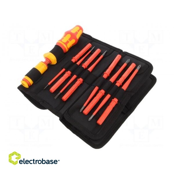 Kit: screwdrivers | Pcs: 15 | Series: Kraftform Kompakt VDE | 1.2÷3Nm paveikslėlis 1